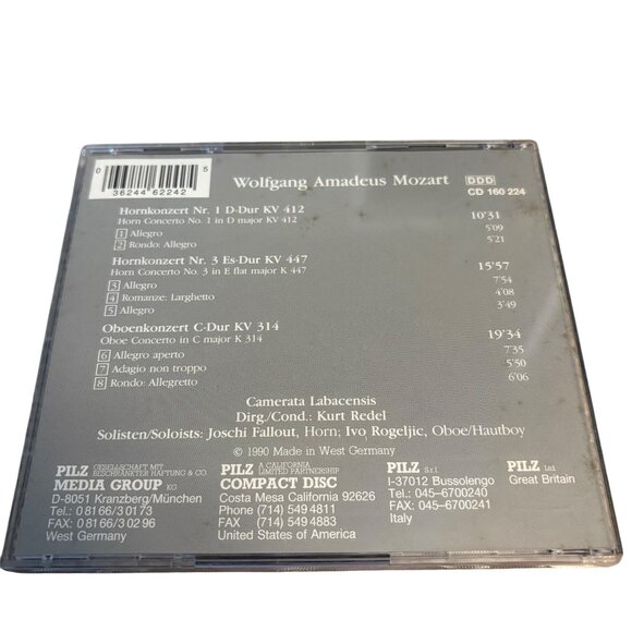 Wolfgang Amadeus Mozart Vienna Master Series Digital Classic CD featuring Hornko - Picture 2 of 3